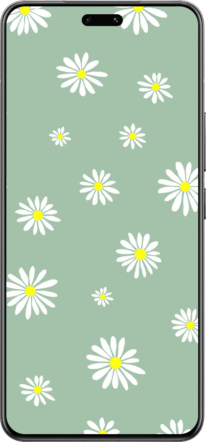 Силиконовый чехол Ромашки v4 для Xiaomi Civi 4 Pro - 5603u-3682 изображение 