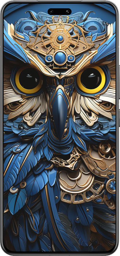 Силиконовый чехол Сова v2 для Xiaomi Civi 4 Pro - 5649u-3682 изображение 