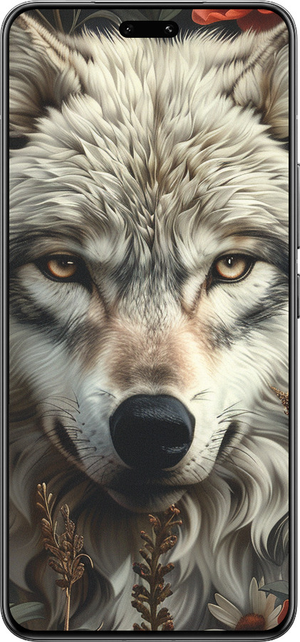 Силіконовий чехол Вовчий погляд для Xiaomi Civi 4 Pro - 6066u-3682 изображение 