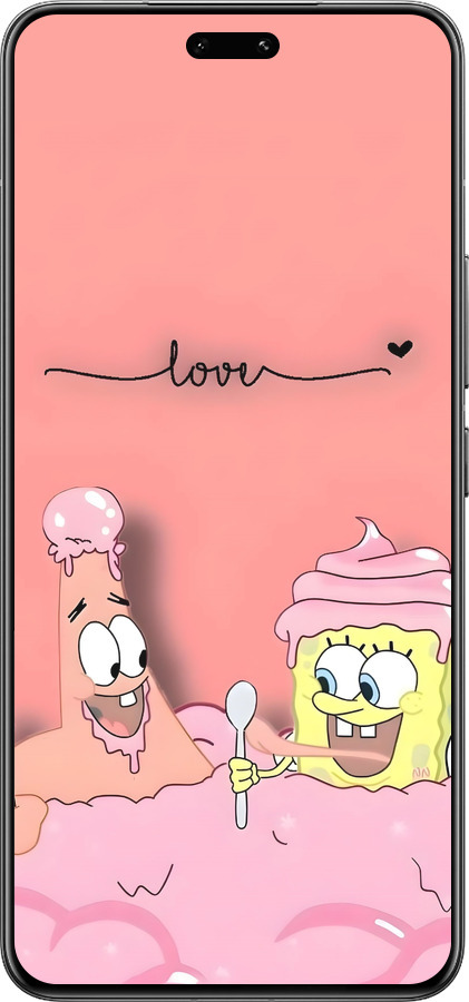 Силиконовый чехол Спанч Боб для Xiaomi Civi 4 Pro - 6282u-3682 изображение 