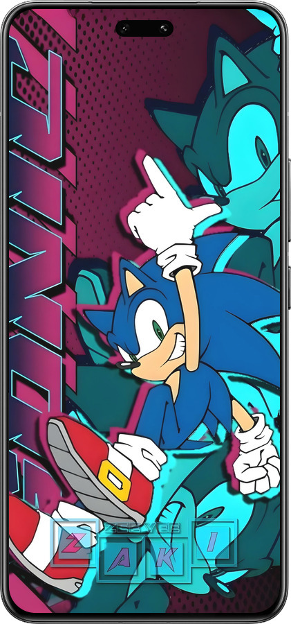 Силиконовый чехол Соник для Xiaomi Civi 4 Pro - 6284u-3682 изображение 