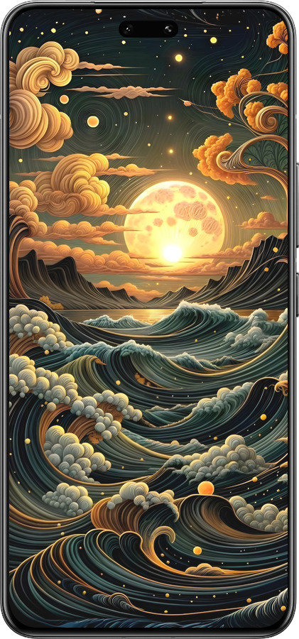 Силиконовый чехол Арт волны для Xiaomi Civi 4 Pro - 6332u-3682 изображение 