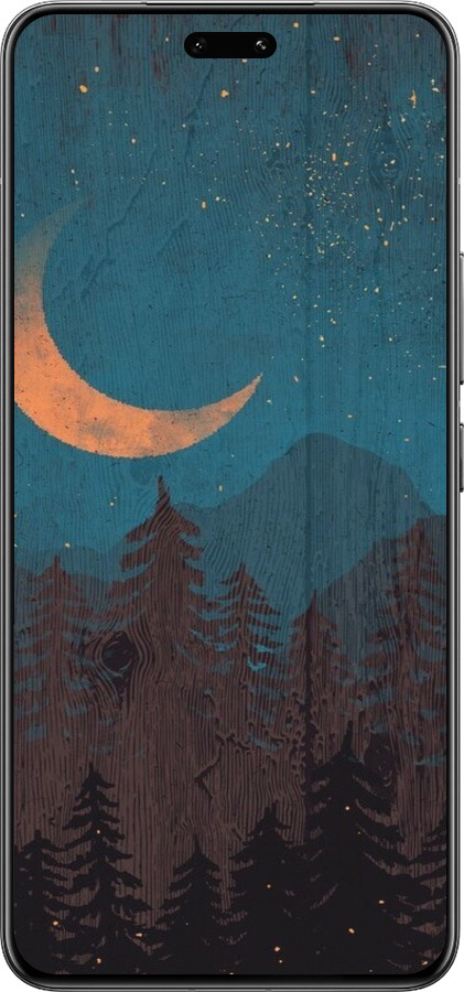 Силиконовый чехол Звездный лес для Xiaomi Civi 4 Pro - 6480u-3682 изображение 