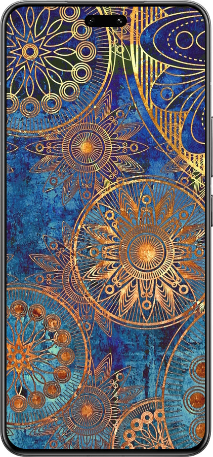 Силиконовый чехол Золотой узор для Xiaomi Civi 4 Pro - 678u-3682 изображение 