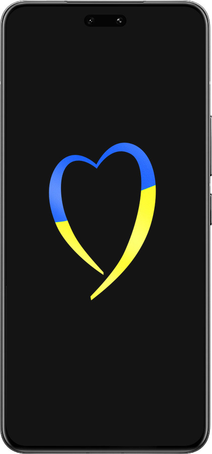 Силиконовый чехол Жёлто-голубое сердце для Xiaomi Civi 4 Pro - 885u-3682 изображение 