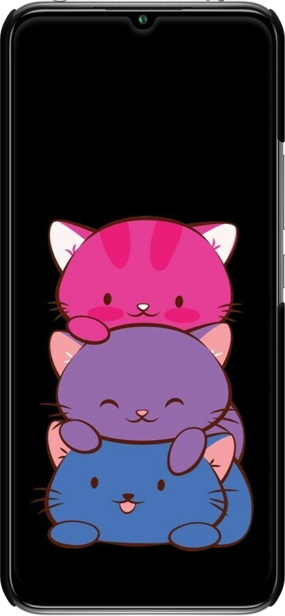 3D пластиковий матовий чехол Милі котятка для Xiaomi Mi 10 Lite - 6518m-1924 изображение 