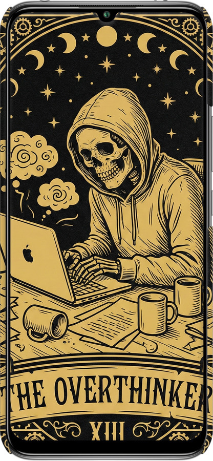 3D пластиковый матовый чехол The Overthinker для Xiaomi Mi 10 Lite - 6774m-1924 изображение 