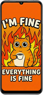 Силіконовий чехол Funny Cat для Xiaomi Mi 10 Lite - 6786u-1924 изображение 