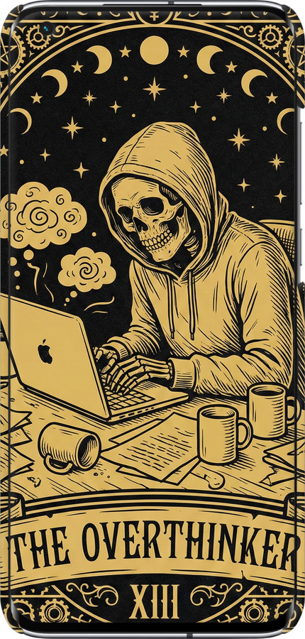 3D пластиковий матовий чехол The Overthinker для Xiaomi Mi 10 Ultra - 6774m-2064 изображение 