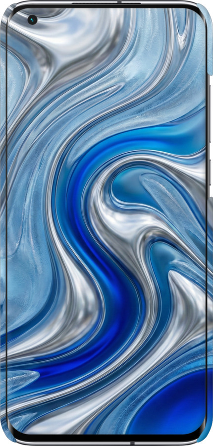 3D пластиковый матовый чехол Liquid Chrome для Xiaomi Mi 10 Ultra - 6781m-2064 изображение 