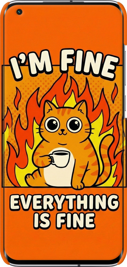 3D пластиковый матовый чехол Funny Cat для Xiaomi Mi 10 Ultra - 6786m-2064 изображение 