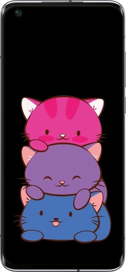 Силиконовый чехол Милые кошки для Xiaomi Mi 10 Ultra - 6518u-2064 изображение 