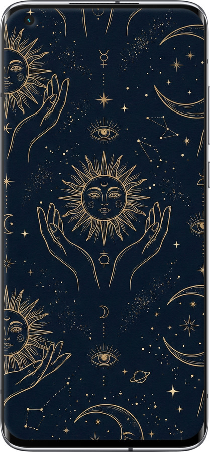 2D пластиковый чехол Celestial Harmony: Sun & Moon Gold Mystic Pattern для Xiaomi Mi 10 Ultra - 6778t-2064 изображение 