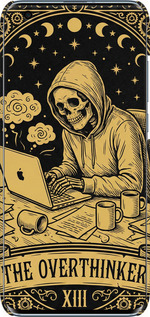 3D пластиковий матовий чехол The Overthinker для Xiaomi Mi 10 - 6774m-1860 изображение 