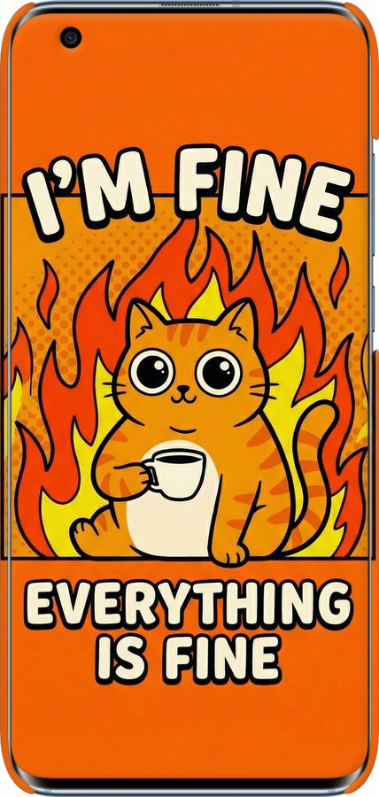 3D пластиковый матовый чехол Funny Cat для Xiaomi Mi 10 Pro - 6786m-1870 изображение 