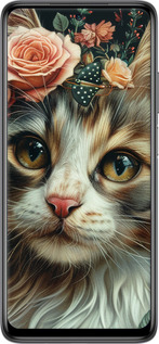 TPU чехол Cats and flowers для Xiaomi Mi 10T Lite - 6069b-2097 изображение 