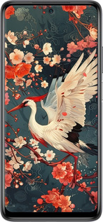 TPU чехол Сакура та лелека для Xiaomi Mi 10T Lite - 6108b-2097 изображение 