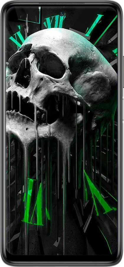 TPU чехол Череп-часы для Xiaomi Mi 10T Lite - 4100b-2097 изображение 