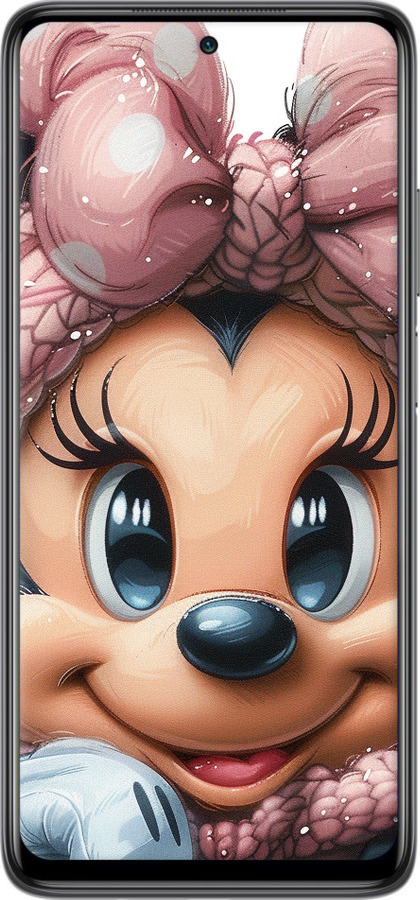 TPU чехол Минни Маус с бантиком для Xiaomi Mi 10T Lite - 6055b-2097 изображение 