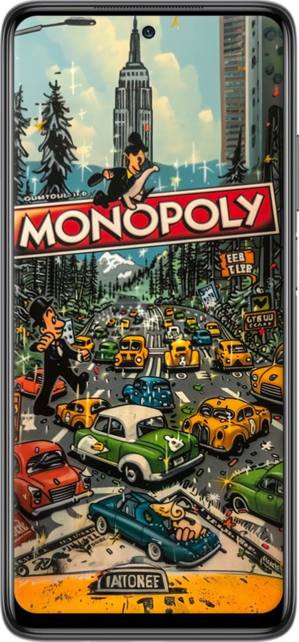 TPU чехол Городской драйв Monopoly для Xiaomi Mi 10T Lite - 6088b-2097 изображение 