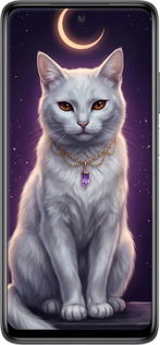 2D пластиковий чехол Mystic White Cat Gothic Dark Purple Gold для Xiaomi Mi 10T Lite - 6805t-2097 изображение 