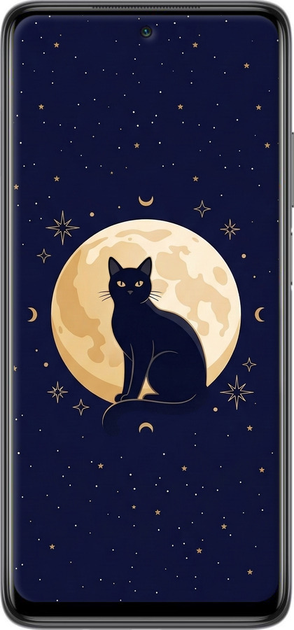 2D пластиковий чехол Cute Cat Celestial/Witchy для Xiaomi Mi 10T Lite - 6787t-2097 изображение 