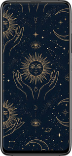 TPU чехол Celestial Harmony: Sun & Moon Gold Mystic Pattern для Xiaomi Mi 10T Pro - 6778b-2679 изображение 