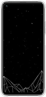 Силикон с усиленными углами чехол Черно белые абстрактные горы для Xiaomi Mi 10T - 6437sp-2096 изображение 