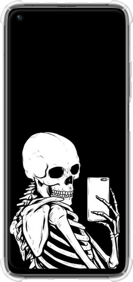 Силикон с усиленными углами чехол Скелет делает Selfie для Xiaomi Mi 10T - 6535sp-2096 изображение 