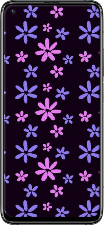 Силіконовий чехол з квітами для Xiaomi Mi 10T Pro - 6258u-2679 изображение 