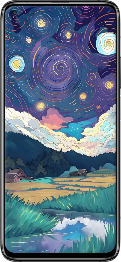 Силиконовый чехол Креативный арт для Xiaomi Mi 10T Pro - 6322u-2679 изображение 