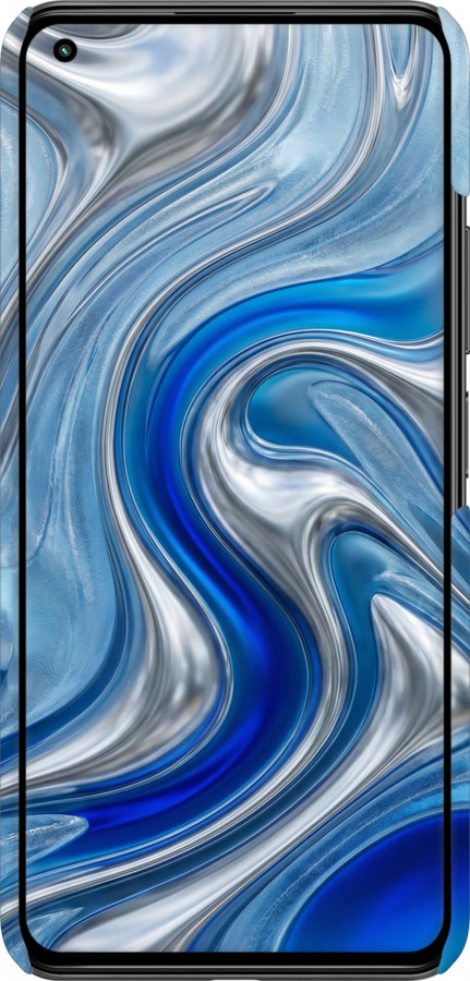 3D пластиковый матовый чехол Liquid Chrome для Xiaomi Mi 11 Lite - 6781m-2281 изображение 