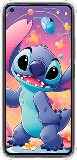 Силикон с усиленными углами чехол Стич 2 для Xiaomi Mi 11 Lite - 6371sp-2281 изображение 