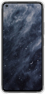 Силикон с усиленными углами чехол Голубые облака, Голубая луна для Xiaomi Mi 11 Lite - 6398sp-2281 изображение 