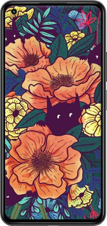 Силиконовый чехол С изображением полевых цветов для Xiaomi Mi 11 Lite - 6419u-2281 изображение 