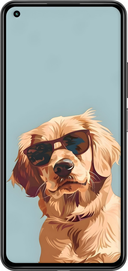 2D пластиковий чехол Пес в очках для Xiaomi Mi 11 Lite - 6381t-2281 изображение 
