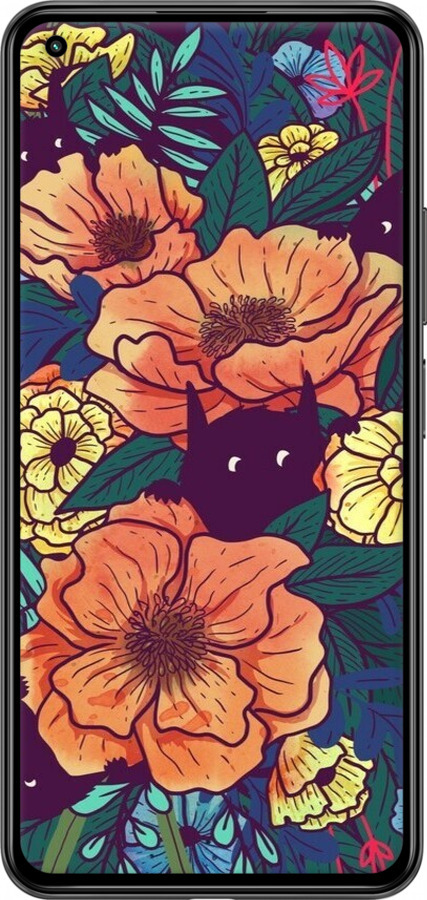 Силиконовый чехол С изображением полевых цветов для Xiaomi Mi 11 Lite - 6419u-2281 изображение 
