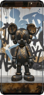 3D пластиковый матовый чехол Bronze kaws v2 для Xiaomi Mi 11 Ultra - 6098m-2295 изображение 