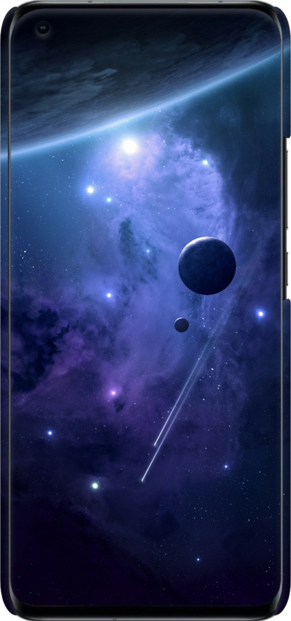3D пластиковий матовий чехол Планети в синьому космосі для Xiaomi Mi 11 Ultra - 171m-2295 изображение 