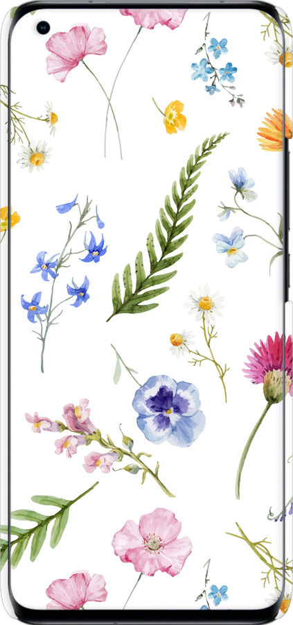 3D пластиковий матовий чехол Квітковий фон v2 для Xiaomi Mi 11 Ultra - 5472m-2295 изображение 