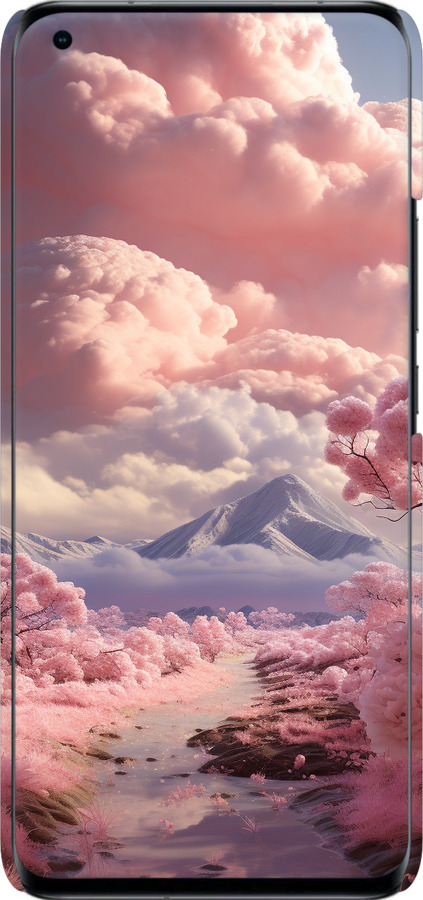3D пластиковый матовый чехол Розовые облака для Xiaomi Mi 11 Ultra - 5660m-2295 изображение 