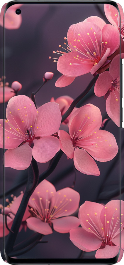 3D пластиковий матовий чехол Пурпурова сакура для Xiaomi Mi 11 Ultra - 6075m-2295 изображение 