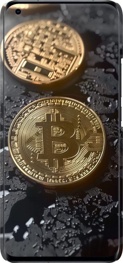 3D пластиковий матовий чехол Вулканійчний Bitcoin для Xiaomi Mi 11 Ultra - 6092m-2295 изображение 