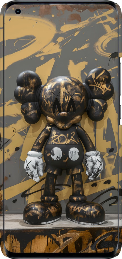 3D пластиковий матовий чехол Bronze kaws для Xiaomi Mi 11 Ultra - 6097m-2295 изображение 