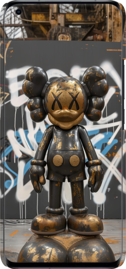 3D пластиковий матовий чехол Bronze kaws v3 для Xiaomi Mi 11 Ultra - 6099m-2295 изображение 