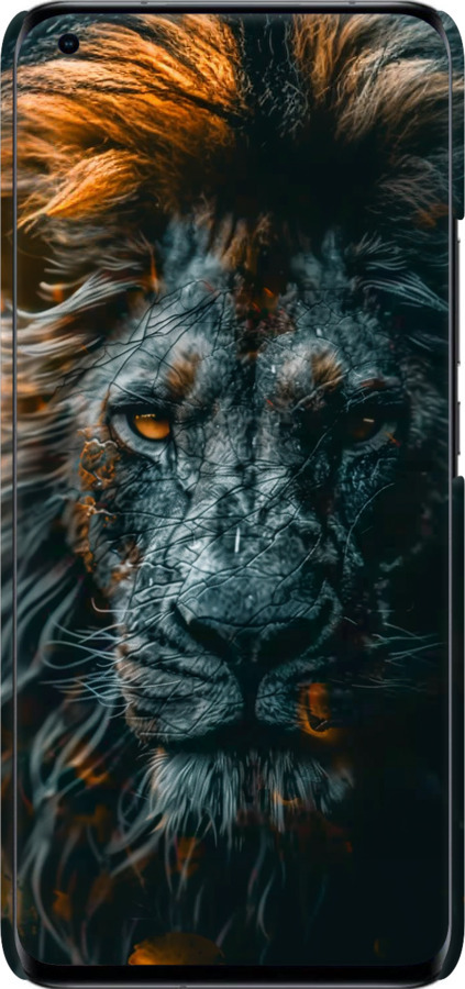 3D пластиковый матовый чехол Лев в сумерках для Xiaomi Mi 11 Ultra - 6154m-2295 изображение 