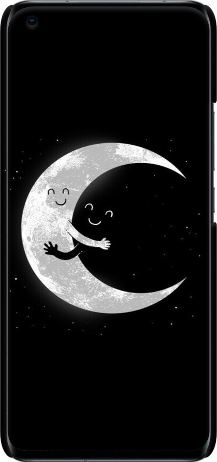 3D пластиковый матовый чехол Лунные объятия для Xiaomi Mi 11 Ultra - 6508m-2295 изображение 