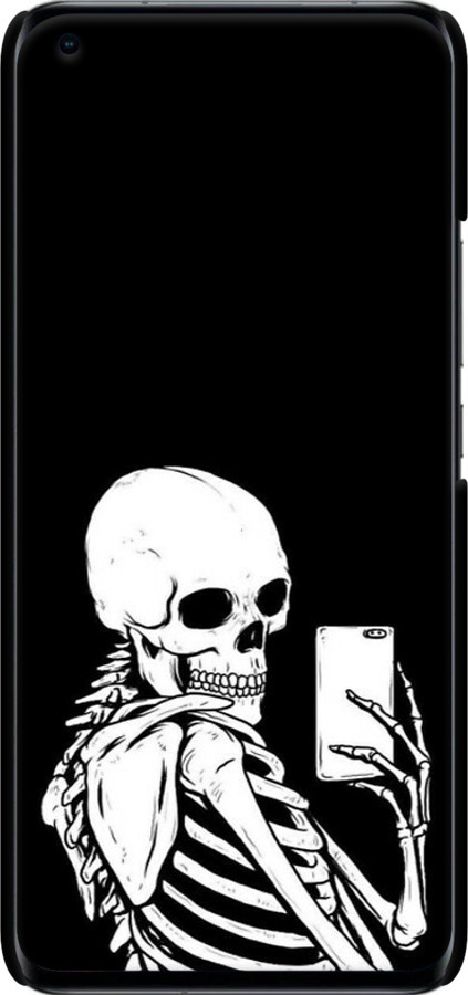 3D пластиковий матовий чехол Скелет робить Selfie для Xiaomi Mi 11 Ultra - 6535m-2295 изображение 