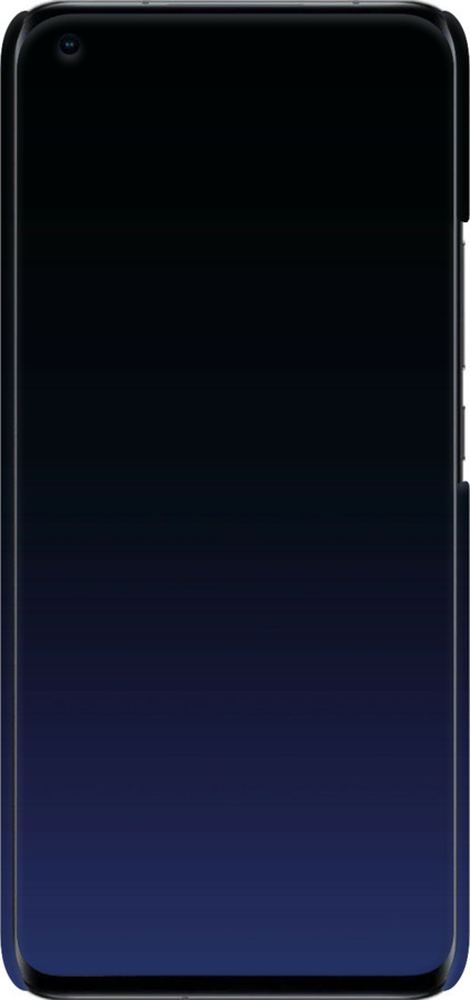 3D пластиковый матовый чехол Градиент в тёмно - синем стиле для Xiaomi Mi 11 Ultra - 6542m-2295 изображение 