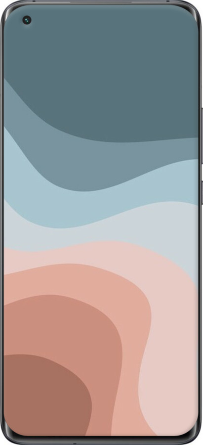 TPU чехол З синіми та рожевими хвилями в стилі ретро для Xiaomi Mi 11 - 6532b-2253 изображение 